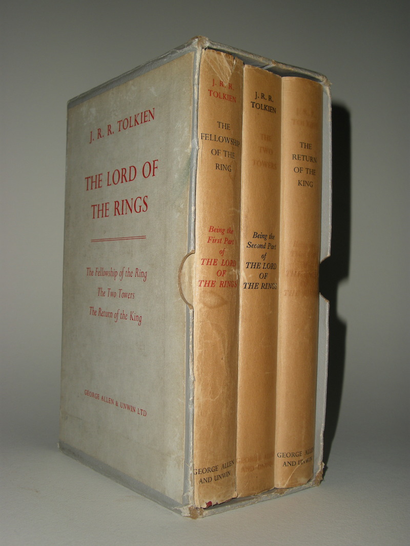 The Lord of the Rings by J.R.R. Tolkien published by George Allen & Unwin in publishers slipcase