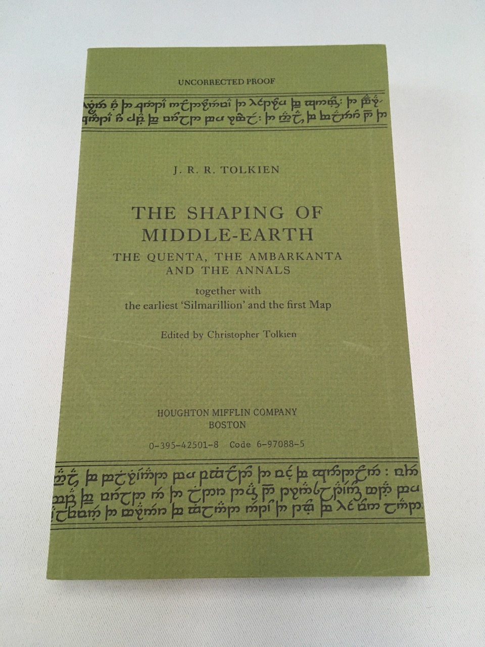 The Shaping of Middle-earth Uncorrected Proof US 1986 1
