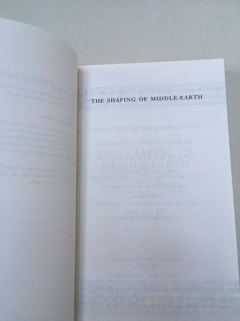 The Shaping of Middle-earth Uncorrected Proof US 1986 9