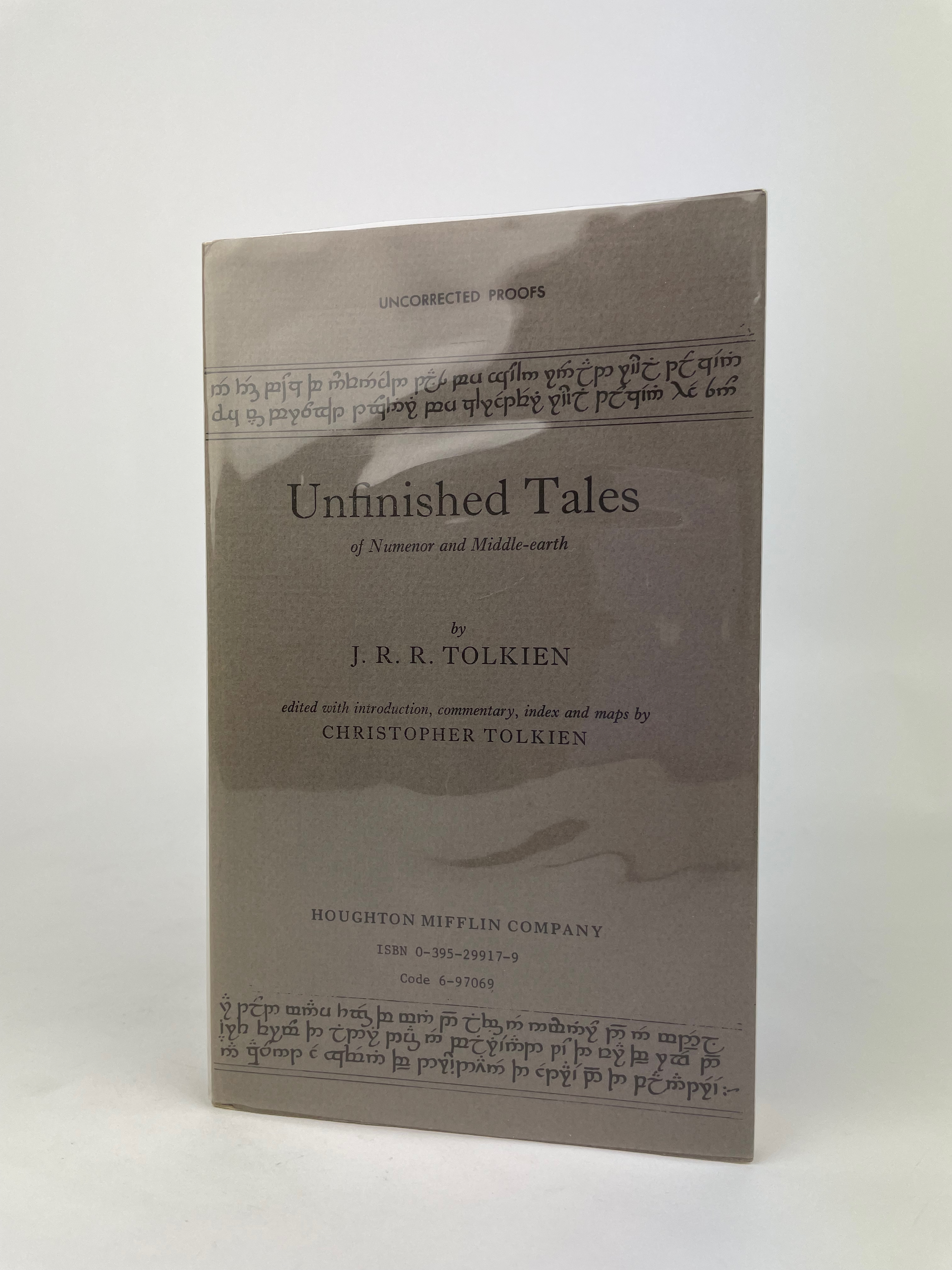 Advance Uncorrected Proof of The Lost Road and Other Writings edited by Christoper Tolkien