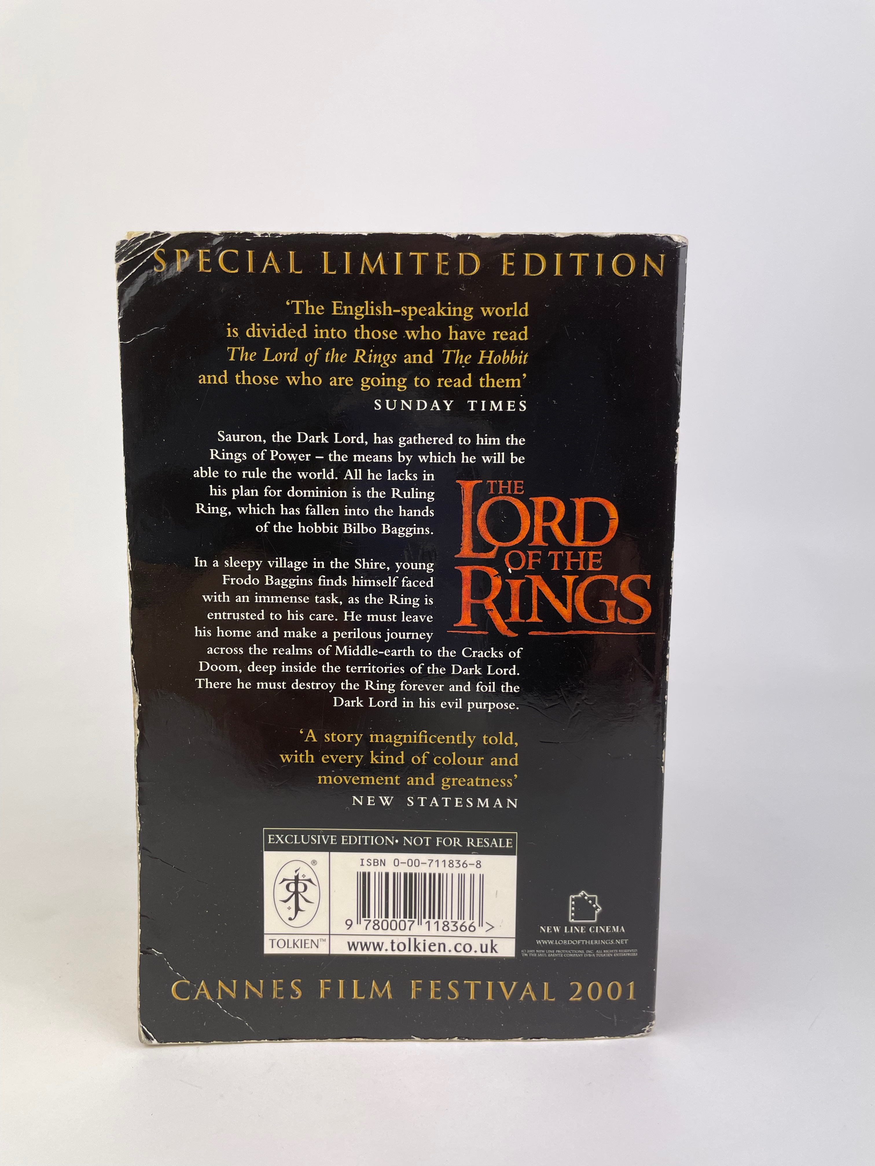 The Lord of the Rings Cannes Special Exclusive Limited Edition 2001 2