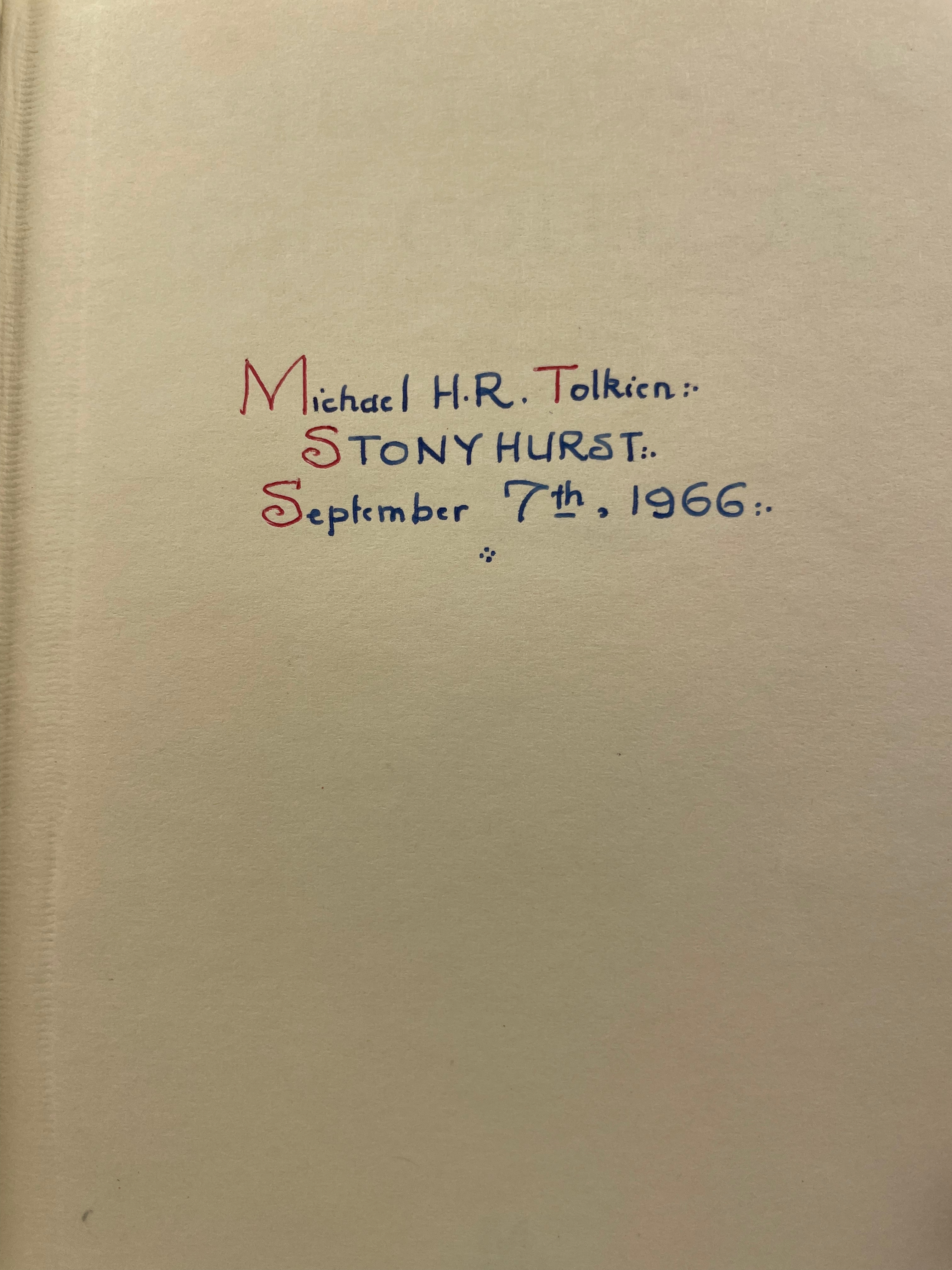 Reflections on the Collects from the library of Michael H. R. Tolkien Second Impression 1966 5