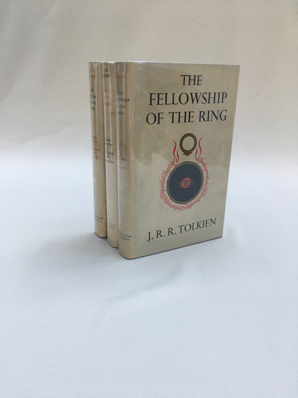 Lord of the Rings, 1st UK Edition, 1st Impressions with Original Dustjackets with Full Leather Custom Clamshell Case