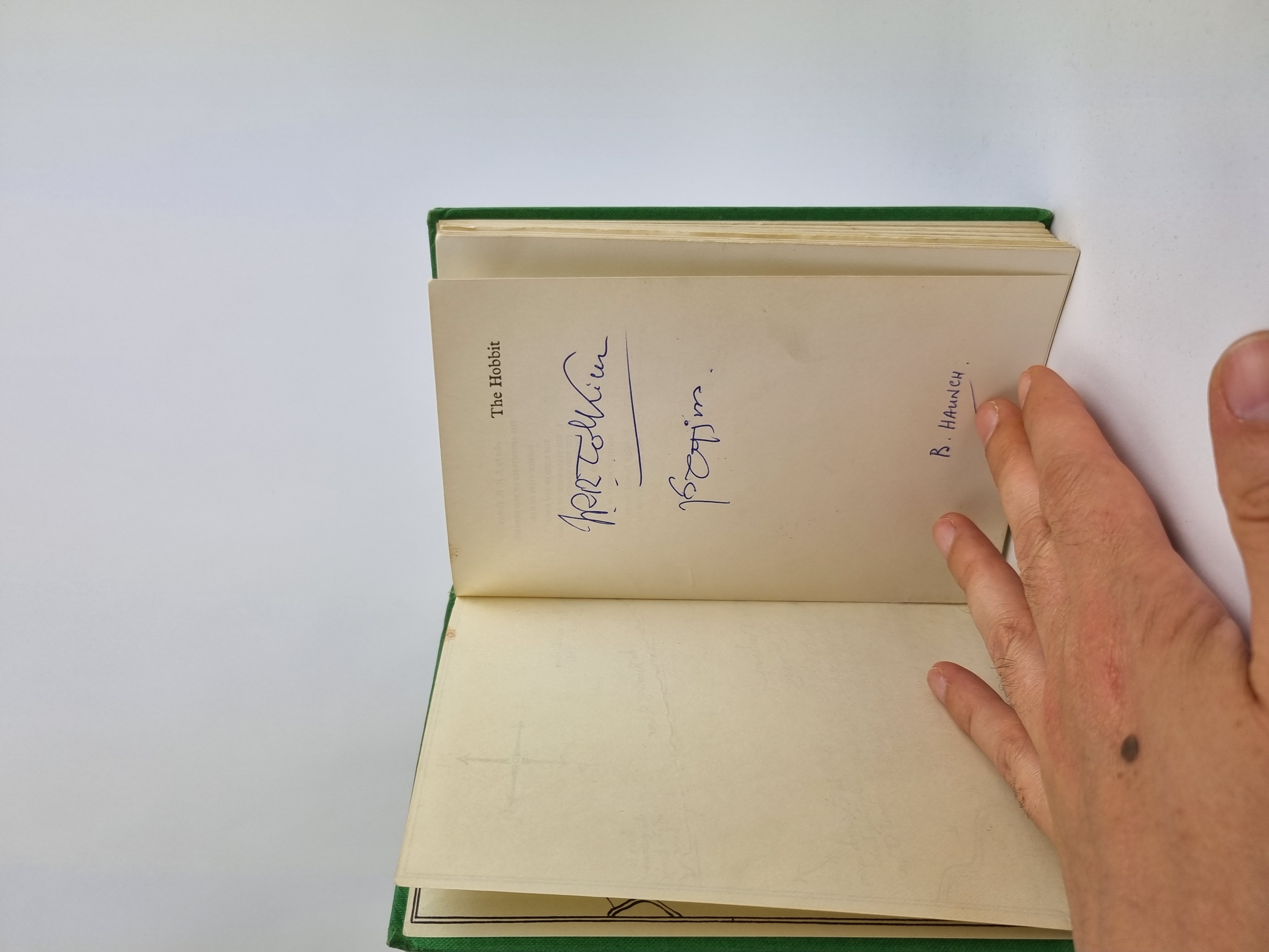 Extremely Rare Signed The Hobbit with Quenya Inscription 4