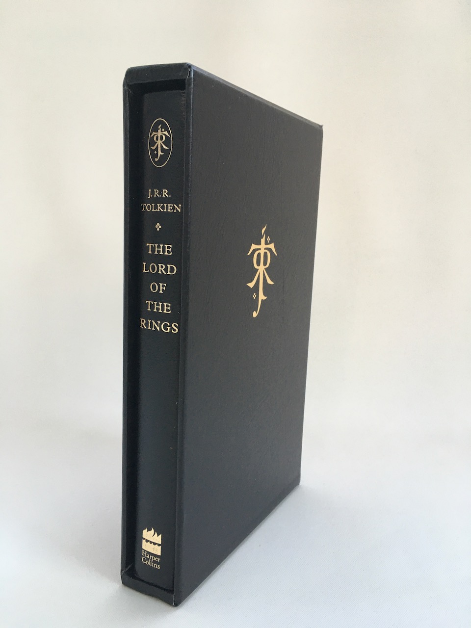 Black Leather The Lord of the Rings by Harper Collins Publishers, the 3rd printing of the 1997 Deluxe Limited Edition, printed in 2001