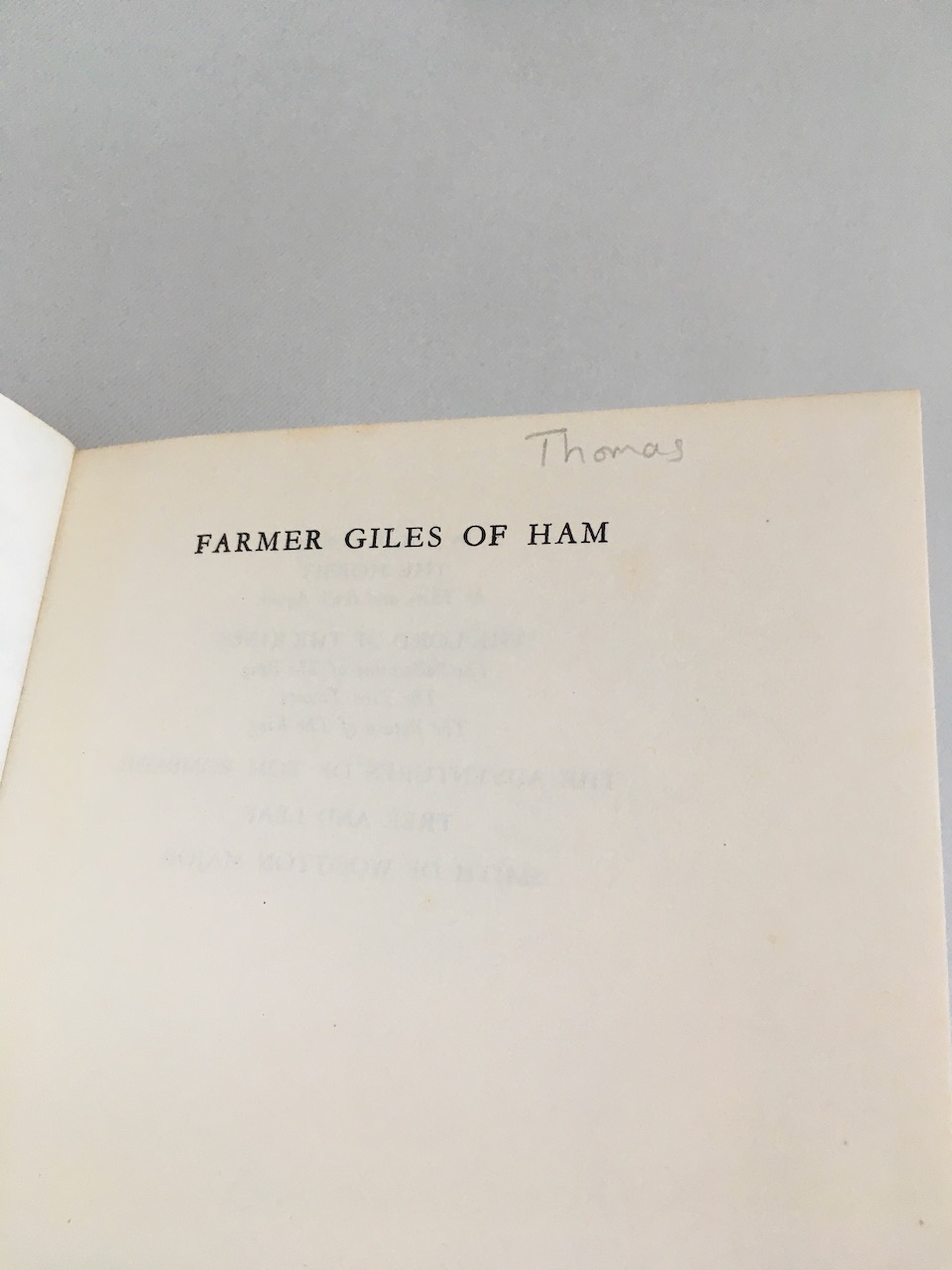 
Farmer Giles of Ham, The Rise and Wonderful Adventures of Farmer Giles, 7th impression from 1970 13