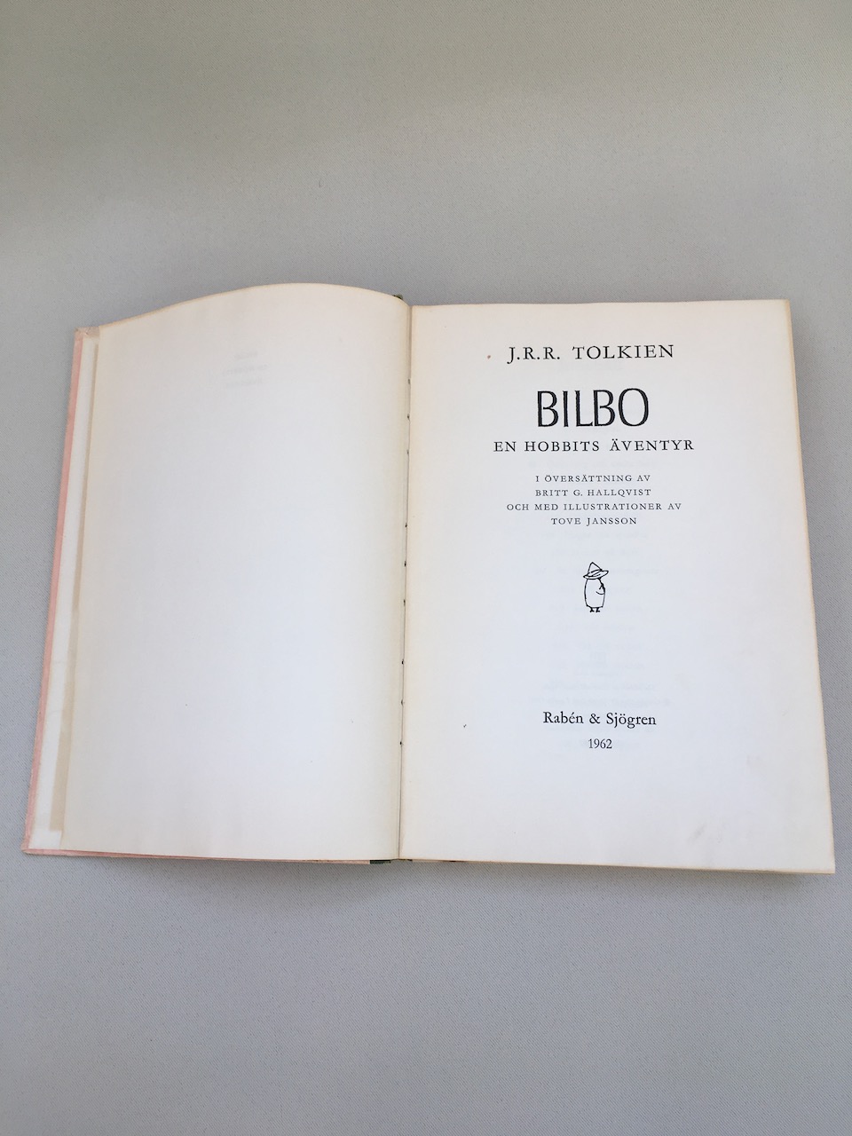 Bilbo En Hobbits Aventyr, 1962, First printing, First official Swedish Translation published by Raben and Sjogren 11