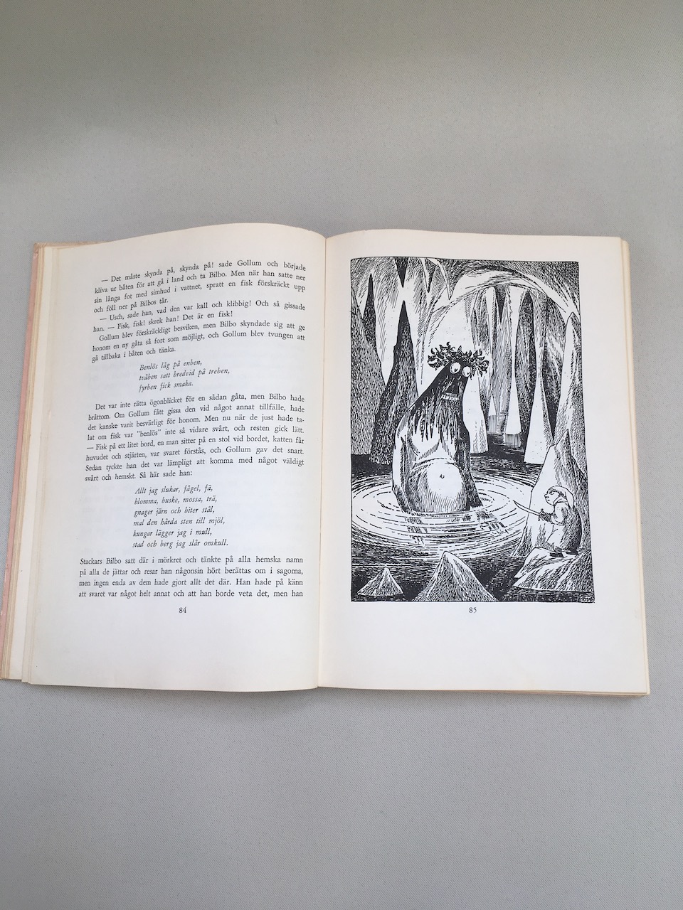 Bilbo En Hobbits Aventyr, 1962, First printing, First official Swedish Translation published by Raben and Sjogren 19