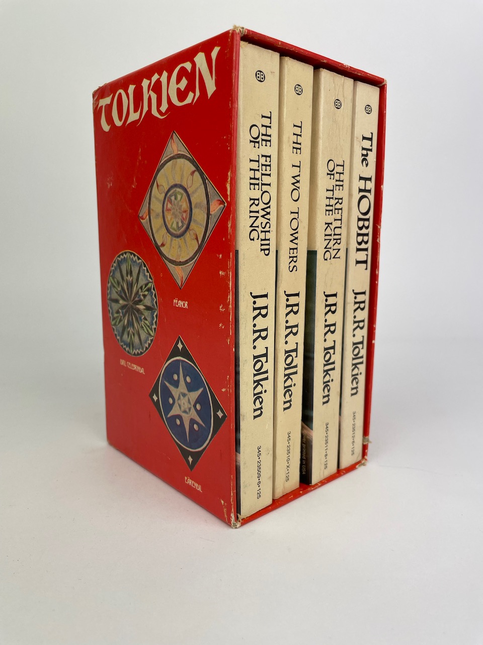 The Hobbit and The Lord of the Rings, Four Paperback Book Boxset from 1973, Red Slipcase 2