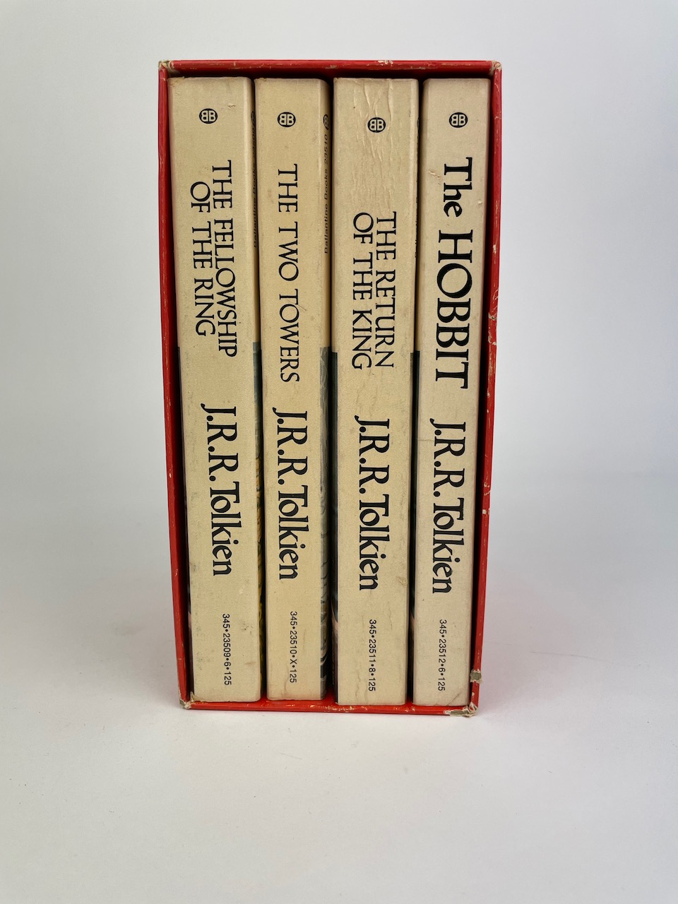 The Hobbit and The Lord of the Rings, Four Paperback Book Boxset from 1973, Red Slipcase 3