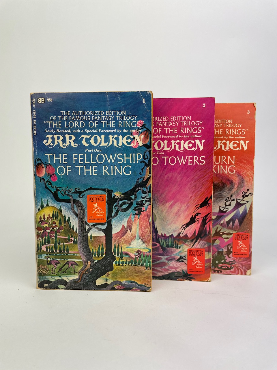 The Lord of the Rings, Paperback Book Boxset from 1969, 3 volumes in Barabara Remmington Slipcase 11