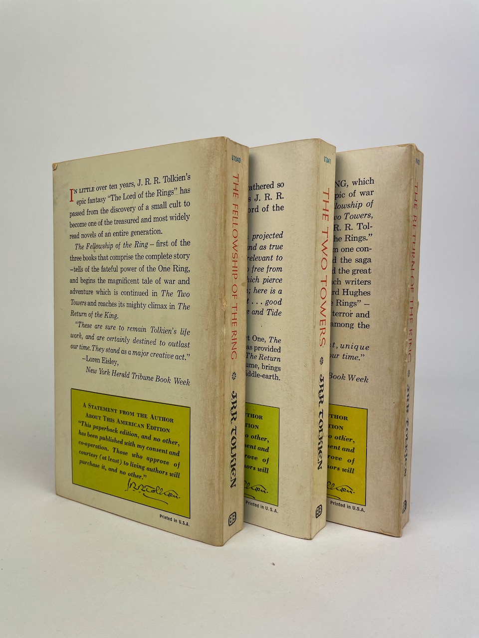 The Lord of the Rings from 1968, Authorized Edition in Black, White and Red Publishers Slipcase 9