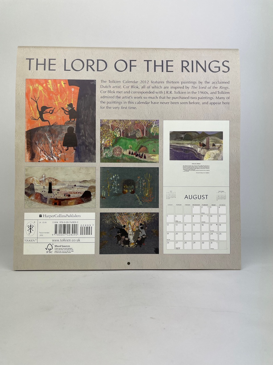Tolkien Calendar 2012 features 13 paintings by the artist Cor Blok 2