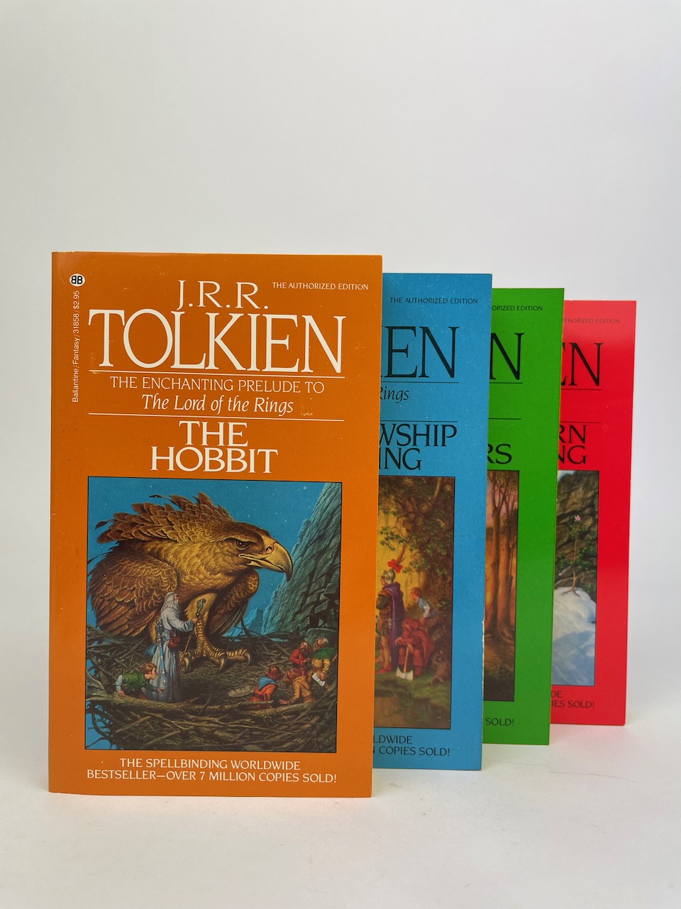 The Lord of the Rings and The Hobbit set from 1984, by Ballantine Books, New York 12