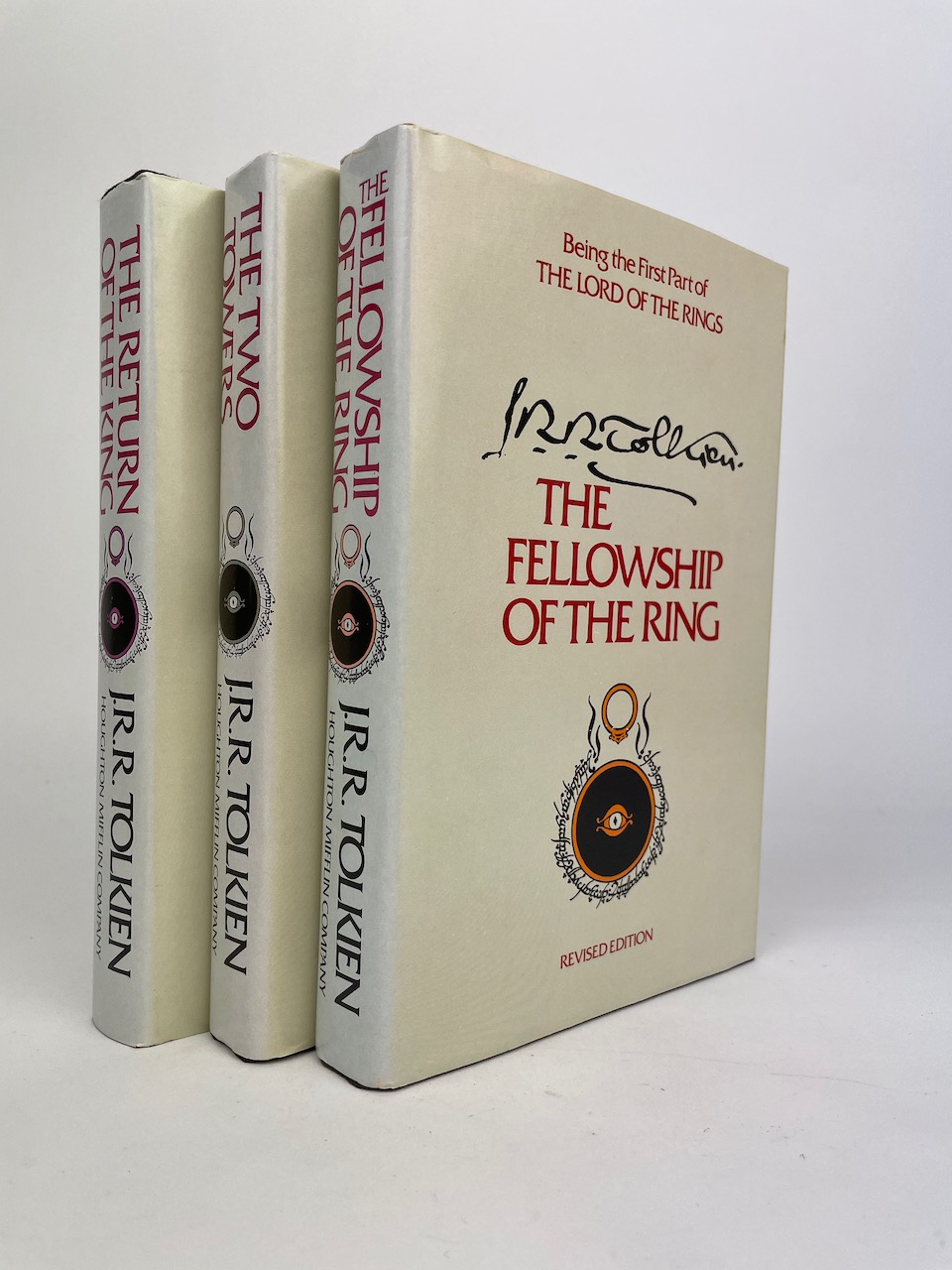 The Lord of the Rings JRR Tolkien Signature set from 1978, by Houghton Mifflin 12