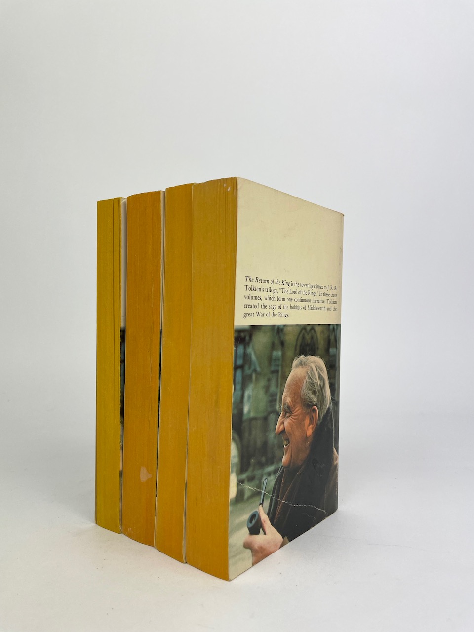 The Hobbit and The Lord of the Rings, Four Paperback Book Boxset from 1975, Gold Slipcase 10