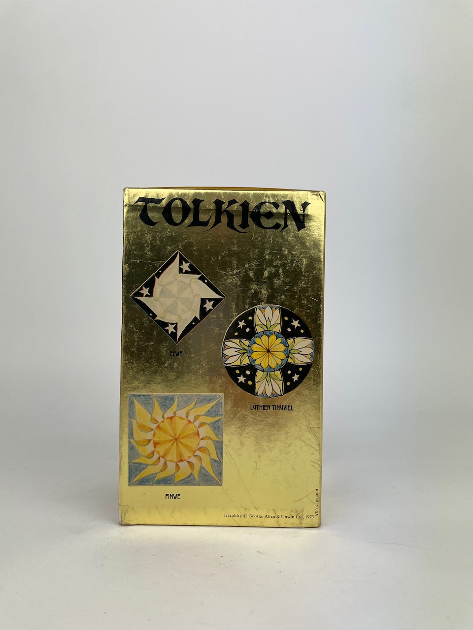 The Hobbit and The Lord of the Rings, Four Paperback Book Boxset from 1975, Gold Slipcase 5
