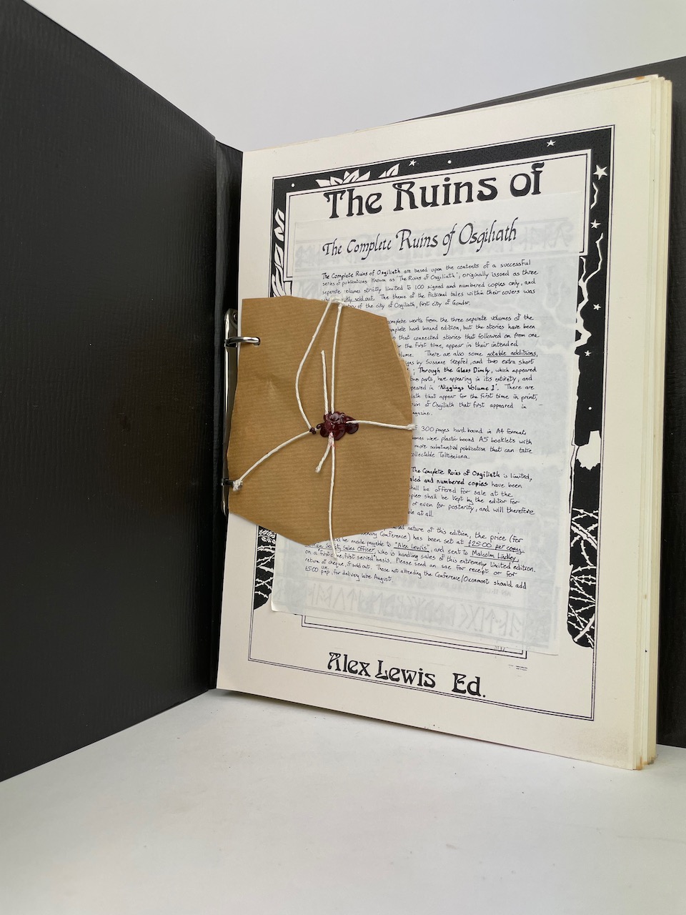 The Complete Ruins of Osgiliath, Signed Limited Numbered Edition, nr 9 of 12 3
