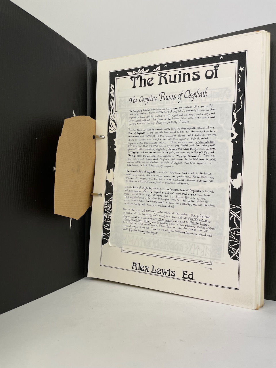 The Complete Ruins of Osgiliath, Signed Limited Numbered Edition, nr 9 of 12 4