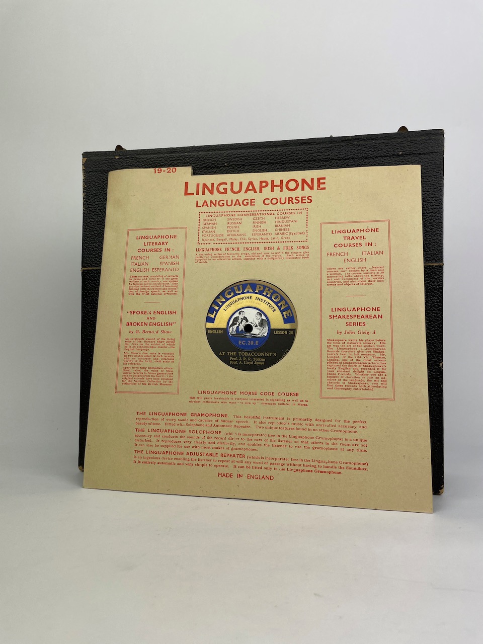 Linguaphone Conversational Course English - Complete set - 16 records and 5 booklets in original box 10
