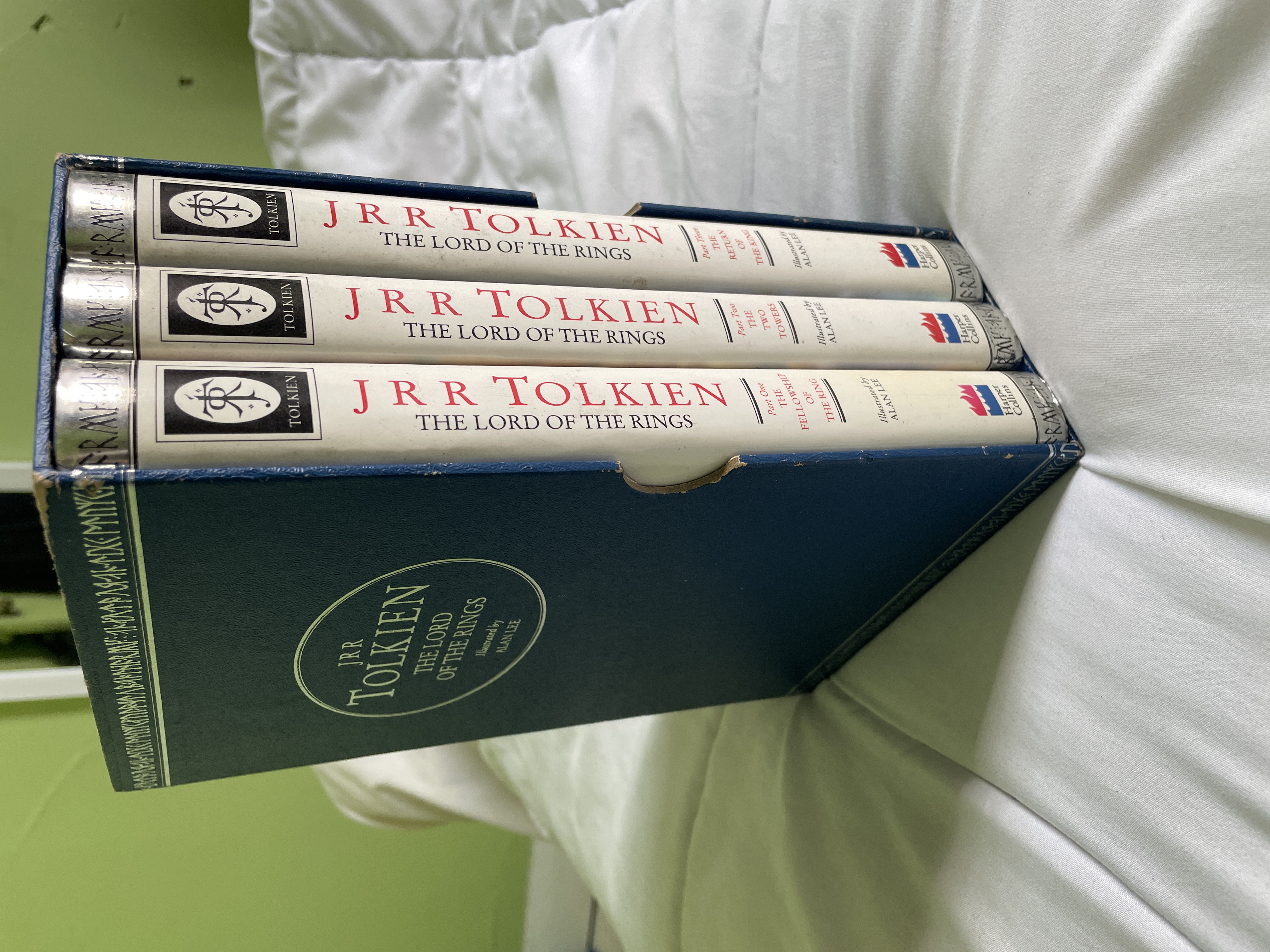 The Lord of the Rings Illustrated by Alan Lee – HarperCollins 1992 Centenary Edition – 3 Volume Slipcased Set