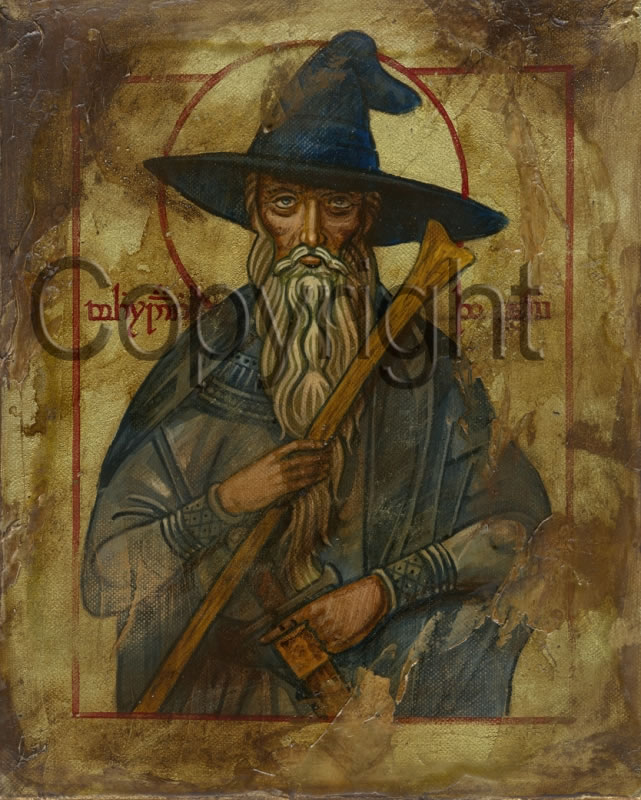 Gandalf the Grey - limited hand embellished print by Jay Johnstone