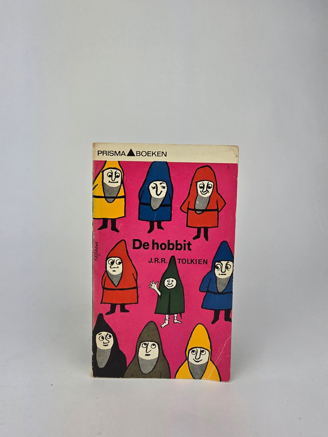 De Hobbit — pink-cover Dutch Prisma paperback, incomplete copy