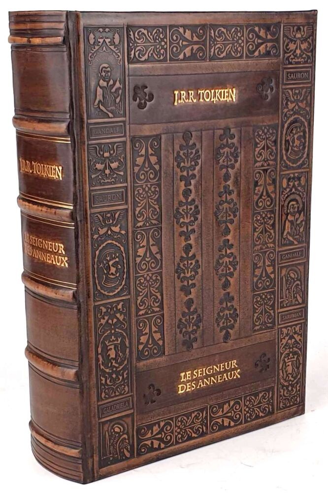 Le Seigneur des Anneaux — French, Alan Lee illustrated, 1992, custom leather binding