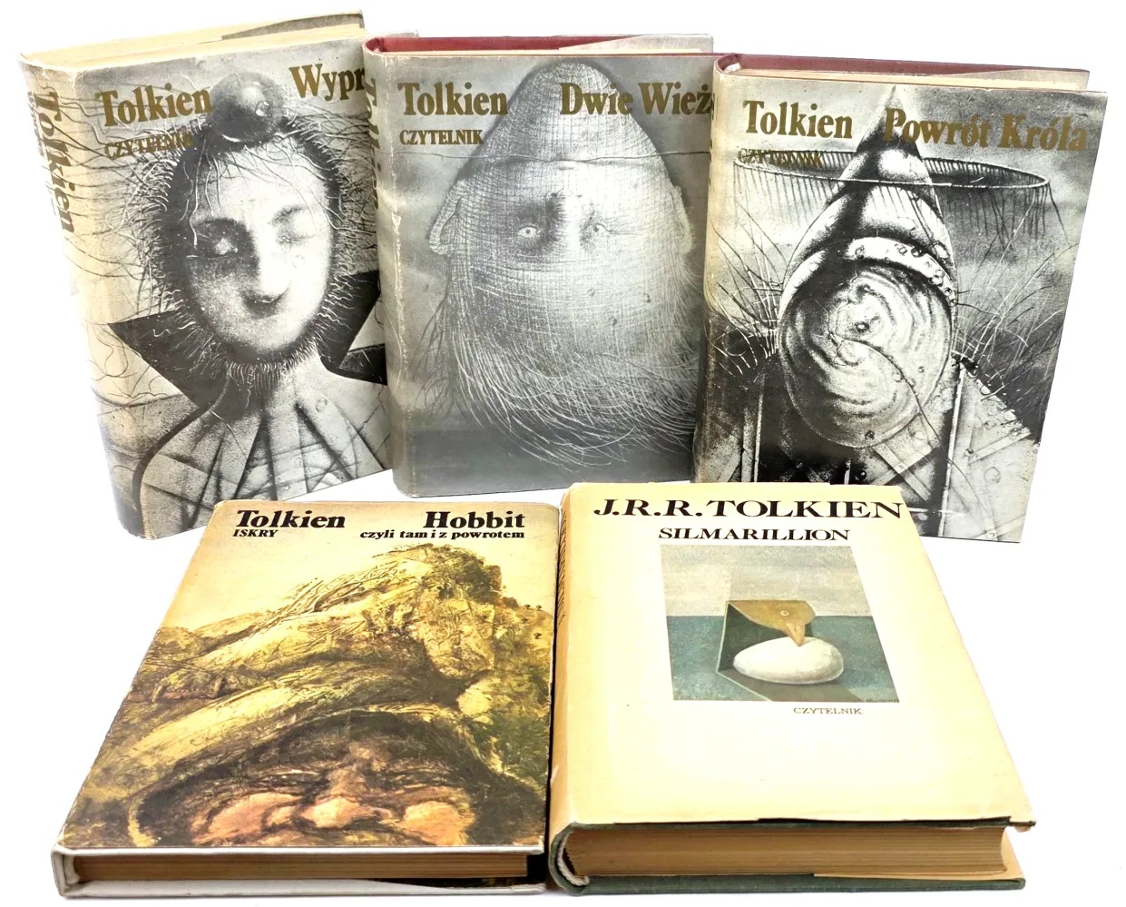 The Hobbit, The Lord of the Rings and The Silmarillion — Polish clothbound set, 1981–1985