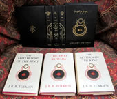 The Lord of the Rings, 1st UK Edition, 1st Impressions with Original Dustjackets, and a Full Leather Custom Clamshell Case