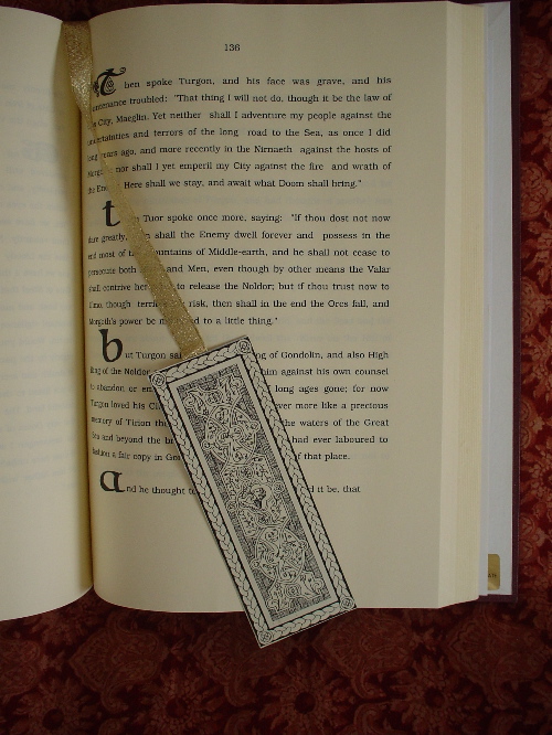 Bookmark inside the Tale of Gondolin