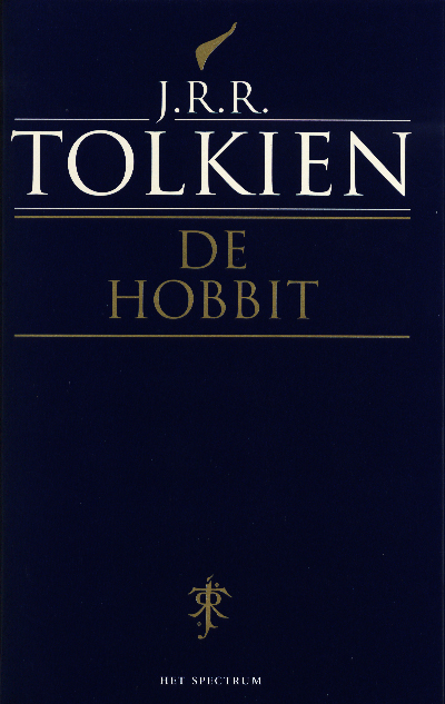 Hobbit with blue dust-jacket and a bookmarker